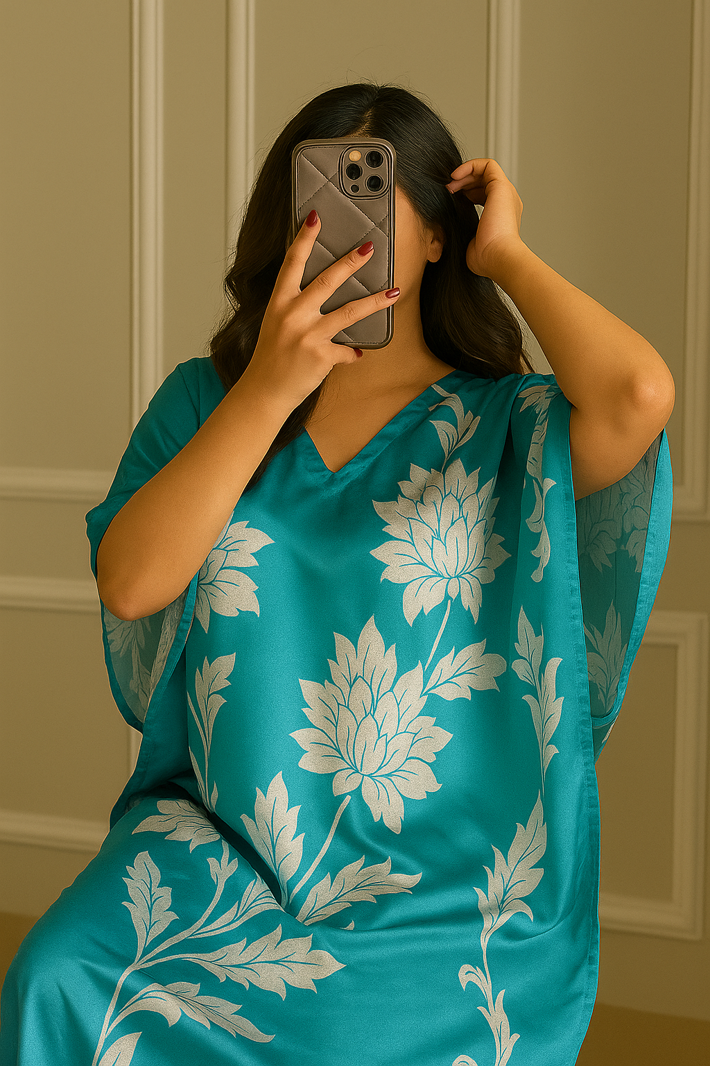 Aqua Grace Kaftan